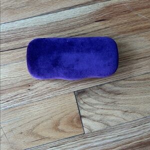 GUCCI Purple Velvet Eyeglasses Case with glasses cleaner
